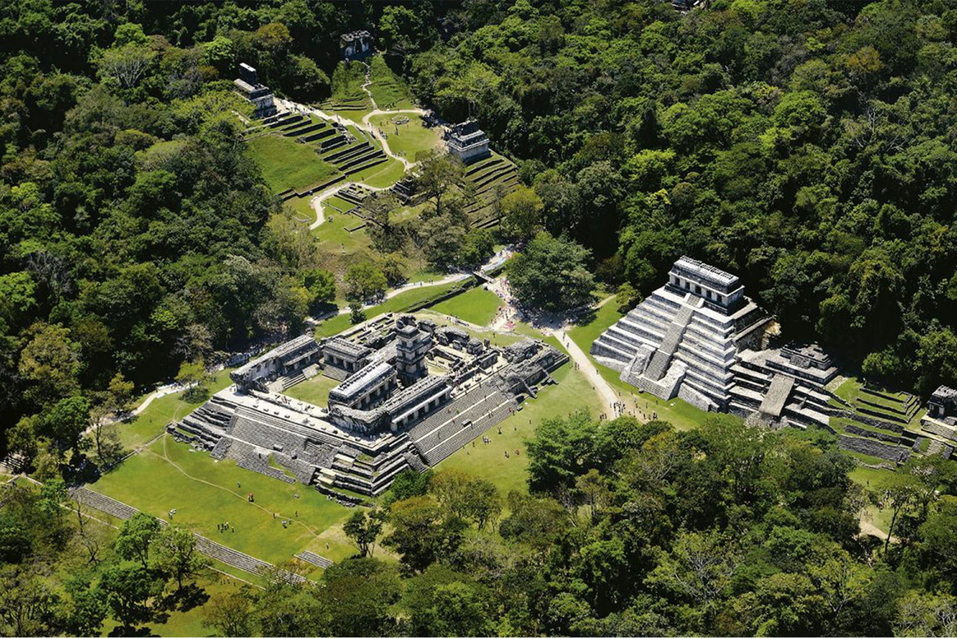 Vista aérea de Palenque, Chiapas